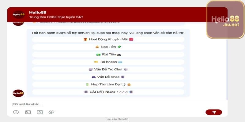 Nếu có bất kì thắc mắc nào hãy liên hệ ngay nhà cái