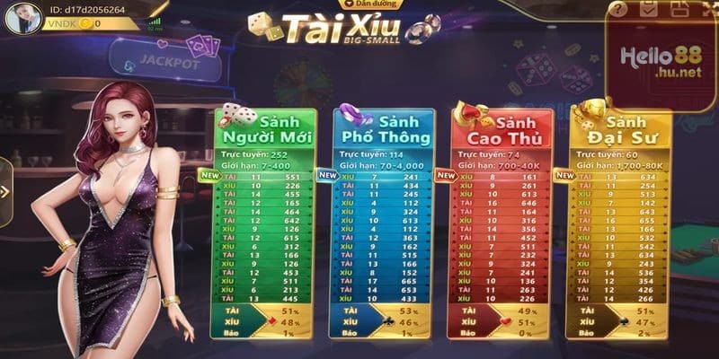 Những lựa chọn Tài Xỉu Hello88 tốt nhất