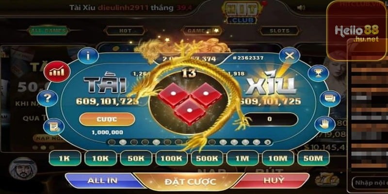 Cách chơi Tài xỉu Hello88