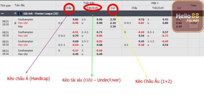 Tỷ lệ cá cược đại diện cho xác suất một sự kiện sẽ xảy ra